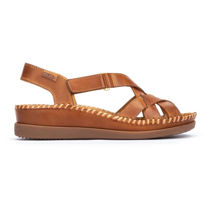 Women\'s Pikolinos CADAQUES Sandals Brown | NZ U2AQ591